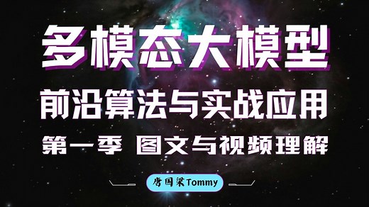 多模态大模型 前沿算法与实战应用 系列课程 第一季：图文与视频理解