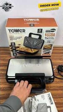 Tower brand Sandwich maker 900 watt 7X Nonstick and Easy To Clean