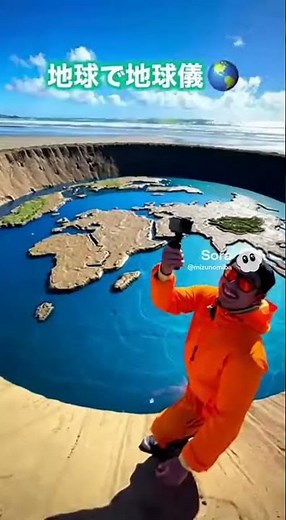 地球そのものを使って“世界の地球儀”作ってみた🌍【DIYチャレンジ】Made a “Globe” out of the Earth 🌍 DIY Challenge