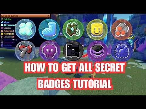 How to get ALL SECRET BADGES (Stats) TUTORIAL | Roblox Untitled Button Simulator [OUTDATED]
