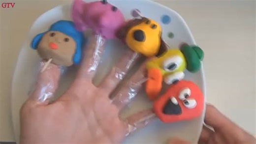 Play Doh Pocoyo Finger Family Song Nursery Rhymes for Children and Kids