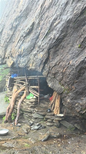 Traditional Buttermilk Making in a Remote Himalayan Cave | Authentic Village Life & Organic Living