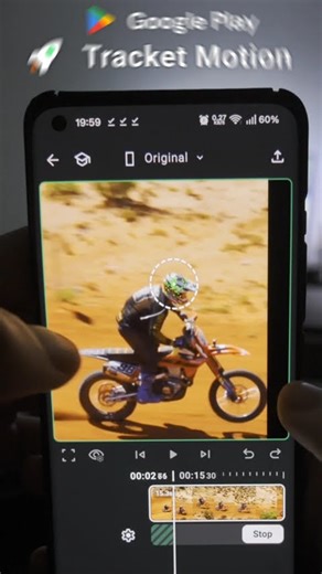 Testing my motion tracking video editor app for Android