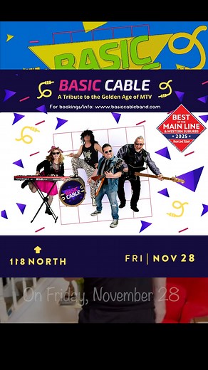 Thanks to Dave U of The Hooters, In The Pocket, and The Bar Band for supporting us! Hope to see everyone at our show on Friday, November 28th at 118 North in Wayne!! | Basic Cable: A Tribute to the Golden Age of MTV
