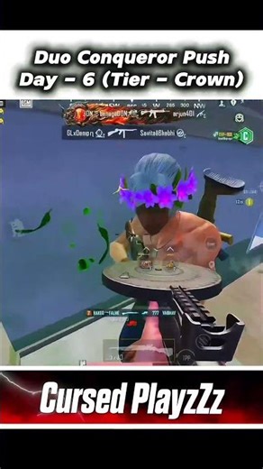 This Duo Push Nearly Failed Day 6 Crown #bgmi #conqueror #clutch
