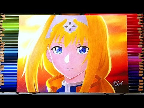 COLOR PENCIL DRAWING - Alice Zuberg (Sword Art Online: Alicization)