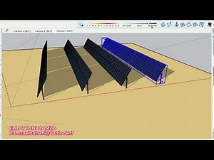 SIMULATION SOLAR TRACKER sketchup pro