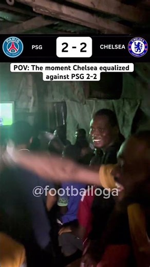 POV: The moment Chelsea equalized against PSG 2-2 #Chelsea #PSG #football #championsleague #ucl