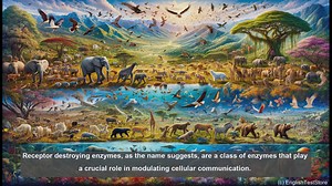 Receptor destroying enzyme in biology