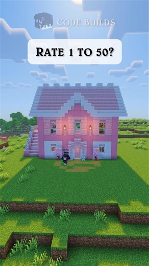 Minecraft Easy Cherry House Tutorial ✅ #minecraft #builds #shorts