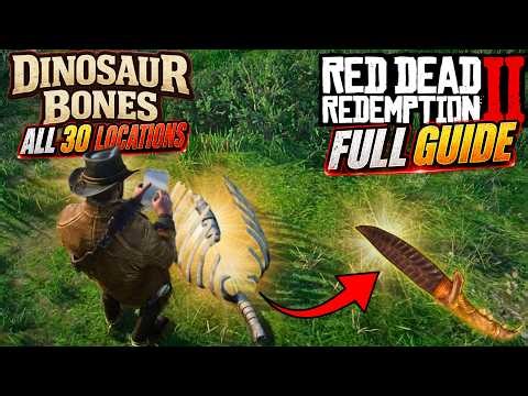 RDR2: All 30 Dinosaur Bone Locations & Jawbone Knife - Full Walkthrough