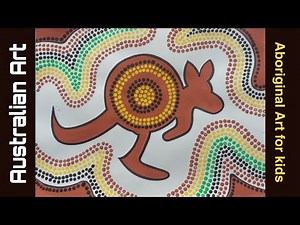 Australian Aboriginal Art | Dot painting | Australian Art Painting for kids ‪@gyaneshwariarts‬