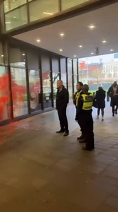 Palestine Action protest at the BNY Mellon Manchester offices. They are reported to invest over £10 million in Israel’s weapons firm. | Muslim Central