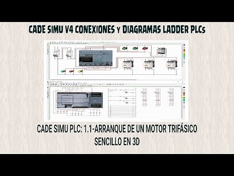 CADE SIMU PLC 1.1 BASICO MARCHA PARO SENCILLO EN 3D EJEMPLO: 1
