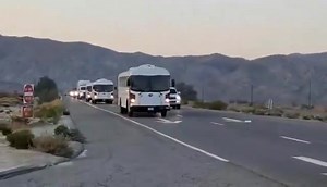 1.6M views · 90K reactions | As protests against ICE raids continue in Los Angeles, a convoy of Marines made their way from Twentynine Palms Marine Base to LA just around 8 p.m. 700 active duty Marines are expected to arrive over the next 24 hours. In just minutes a live report from Twentynine Palms as to what's next on KESQ News Channel 3 | Karen Devine KESQ | Facebook