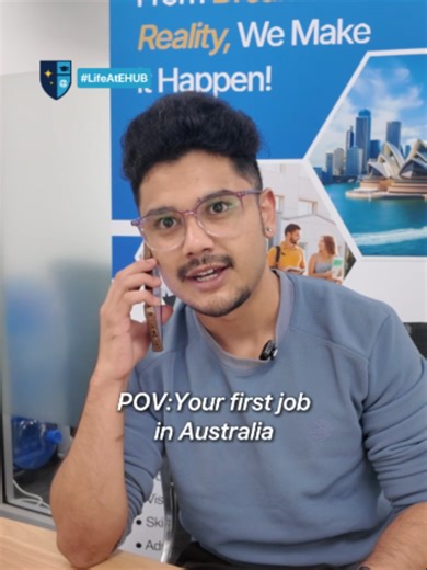 First day on the job and I already need a PhD in Aussie Slang. 🇦🇺😅 For more information: 📩: leads@ehubinternational.com ☎️: 61 494 354 658 📍: Suite 2, Level 2/22 Market St, Sydney NSW 2000 ✨ Let’s make your dreams come true—hassle-free and with expert guidance! #eHubInternational #DreamsToReality #YourFutureStartsHere #WeMakeItHappen