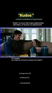 Kudos Meaning with Example #idioms #education #english #readingpracticea1 #new #study | Reading Practice