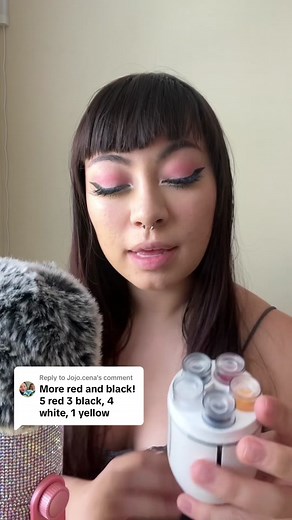 Replying to @Jojo.cena prettyy #makeup #asmr #lipstick #diy #kit #tingles #whisper #relax