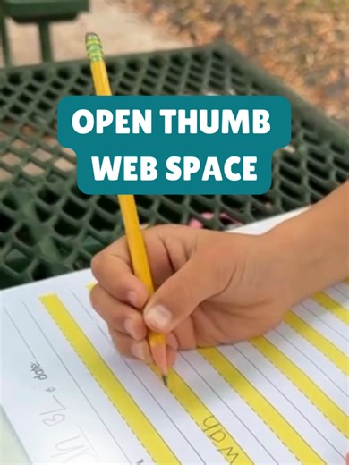 Did you know that the tiny space between your child’s thumb and index finger can impact their handwriting?✏️ It’s called the thumb web space — and when it stays open, the hand has better stability and control for forming letters!👏 #PediatricOT #FineMotorSkills #Handwriting #SchoolReady #ThumbWebSpace#occupationaltherapy #pediatrics