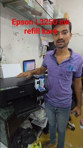 Epson L3250 L3210 L3150 printer ink refill head Clear #003inkrefill #headcleaning