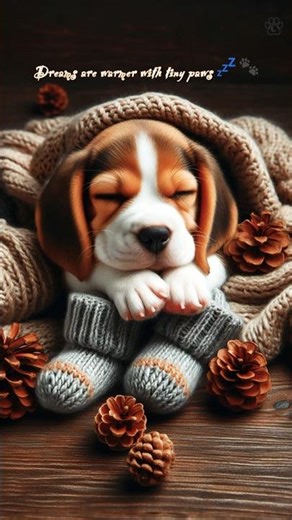 Beagle Puppy Dreams | Cozy Sleep Moments
