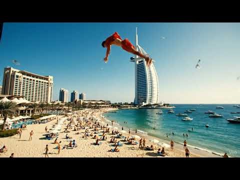 This Can't Be Real! Man Jumps 100m at Jumeirah Beach | 8K