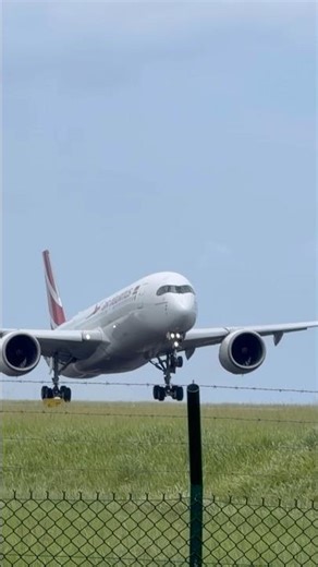 Air Mauritius 🇲🇺🌿A350-900 3B-NCF TakeOff RUN-MRU #highlights #aviation #foryou #reels #speedsong