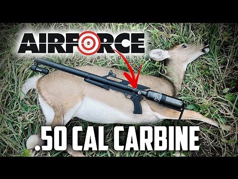 AirForce Texan .50 cal Carbine: Big Bore Airgun Tree Saddle Hunting and Deer Camp Shenanigans!