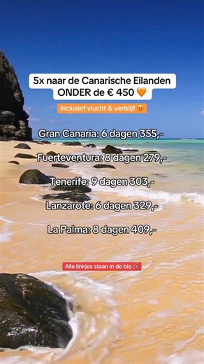 De Canarische Eilanden: een plek waar de zon (bijna) altijd schijnt. 🧡 Nu spotgoedkoop te boeken via de link: https://www.travelhunter.nl/instagram ☀️🔗 #canarischeeilanden #goedkopevakantie #goedkoopopvakantie #grancanaria #fuerteventura #lanzarote #lapalma #tenerife #spanje #vakantie2025 | TravelHunter