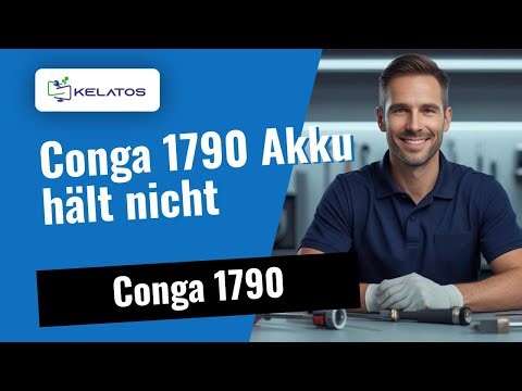Dein Conga 1790 hält nicht lange durch? 🔋 Wir zeigen dir wie man die Batterie wechselt