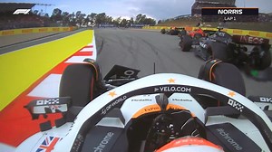 93K views · 2.1K reactions | There were plenty of cars scrambling for position on the opening lap ⚔️ Watch all of the best onboard action from Barcelona, presented by Qatar Airways  | F1 | Facebook