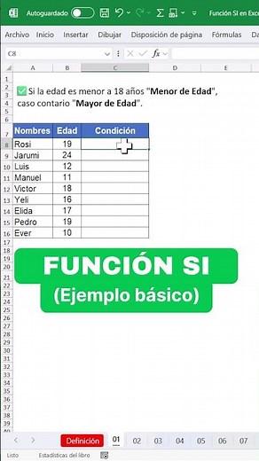 Determinar si una Persona Es Mayor o Menor De Edad en Excel #EnriqueXLS #excel #exceltutorial
