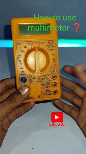 How to use multimeter #multimeter #shorts # mr electric projects