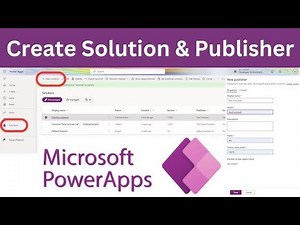Create Your First Solution and Publisher. How to create a Solution In Powerapps
