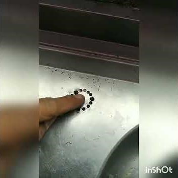 como furar pia de inox para colocar torneira de bancada.