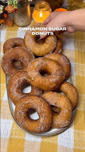 Cinnamon Sugar Donuts 🍩 #food #dessert #donuts #viral #viralrecipe #recipe