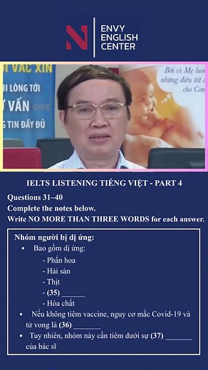 IELTS Listening part 4 #ieltslistening #content #english #tiktokviral #envyenglish