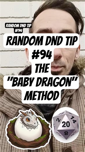 Random D&D Tip 94 - The "Baby Dragon" Method! #dungeonsanddragons #ttrpg #dndtips