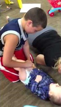 Brandon's diaper change