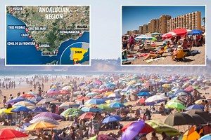 Spanish beaches turn away tourists to maintain social distancing