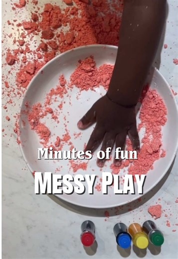 Messy play #sensoryplay #toddlercrafts #homedaycare #messyplayidea #ECE