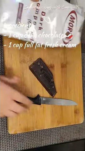 Chocolate Dip/Two ingredient - Easy Chocolate Dip recipe/Chocolate Sauce/Chocolate Ganache