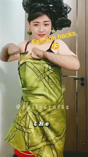 Oversized Shirt to Elegant Dress DIY #FashionHack #DIYFashion