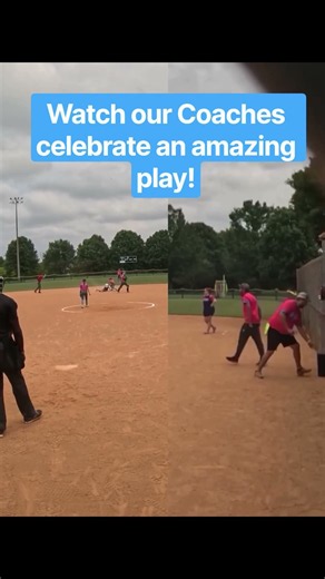 Our Coaches celebrate an amazing play!