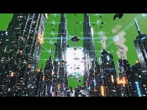 Stunning Futuristic City: Neon Cyberpunk Visuals for Your Videos