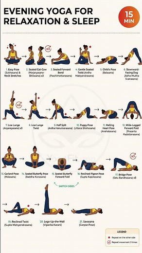 🌙 15-Minute Evening Yoga for Deep Relaxation & Better Sleep #yoga #eveningyoga #yogapractice