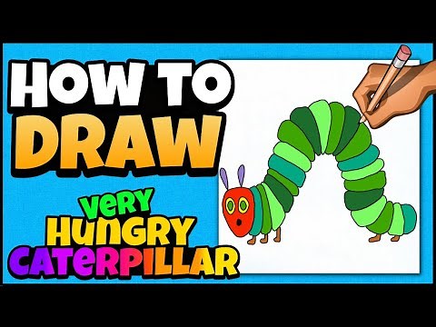 How to Draw The Very Hungry Caterpillar | Art for Kids