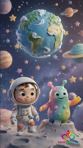 Clay Astronaut & Friendly Alien Adventure 🌙👨‍🚀 | Heartwarming Moon Story in Pixar-Style Animation
