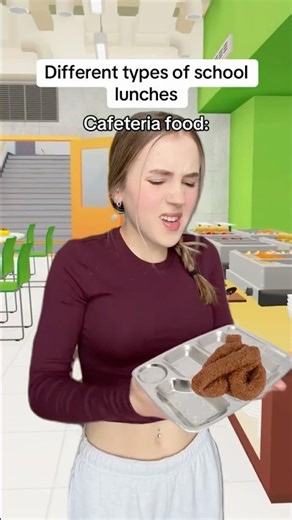 The different types of school lunches #pov #comedy #skit #funny