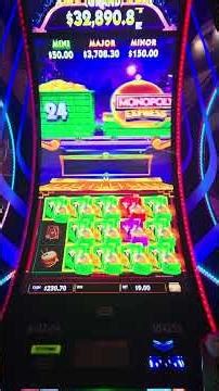 monopoly express slot, green train hit!!